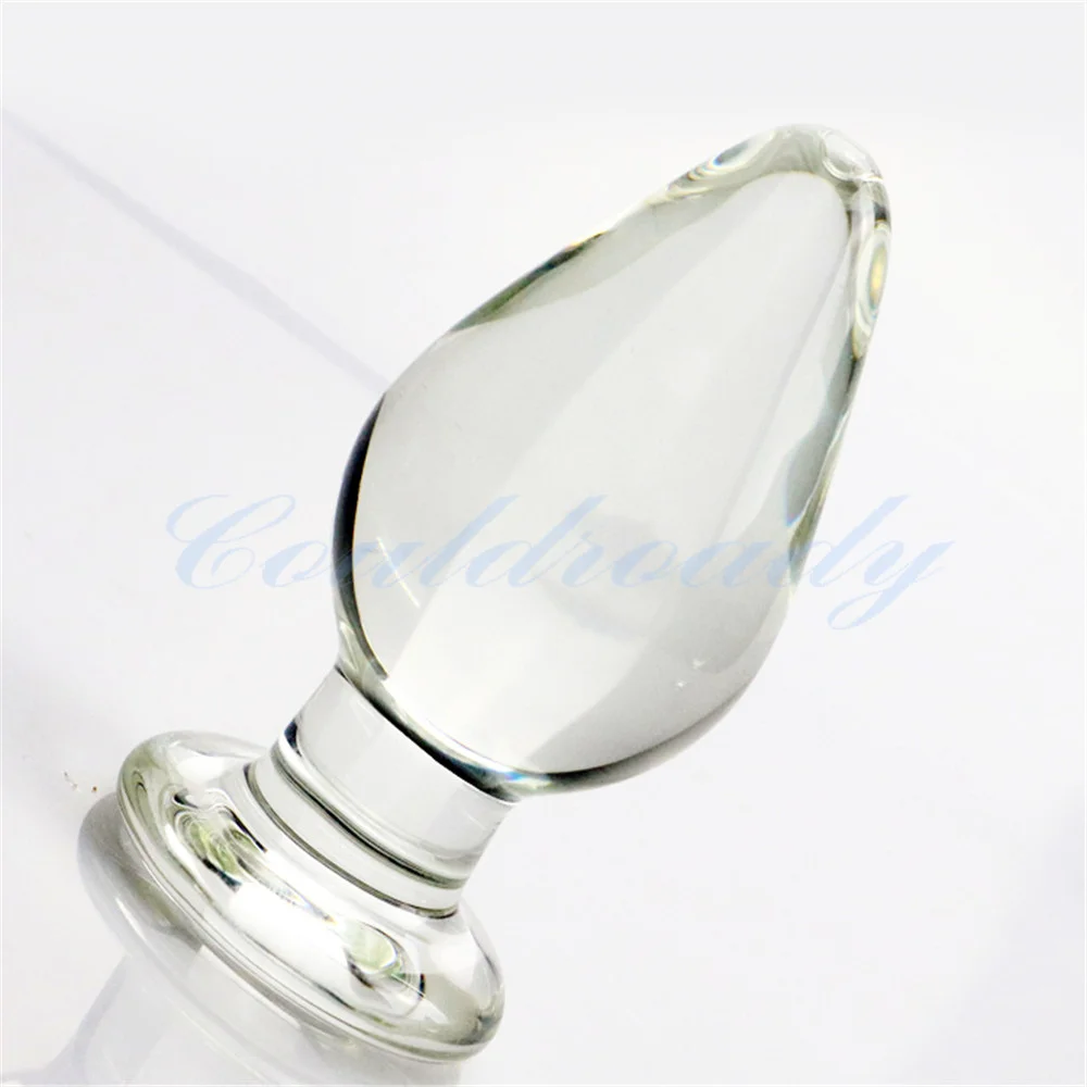 60mm Large Crystal Butt Plug Vagina Ball Big Pyrex Glass Anal Dildo Bead Adult Sex Toys for Women Men Gay Masturbator