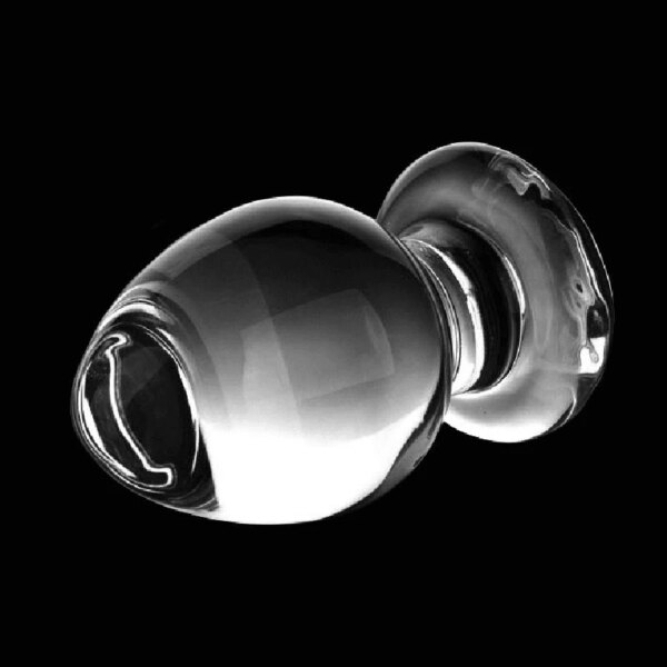60mm Large Crystal Butt Plug Vagina Ball Big Pyrex Glass Anal Dildo Bead Adult Sex Toys for Women Men Gay Masturbator