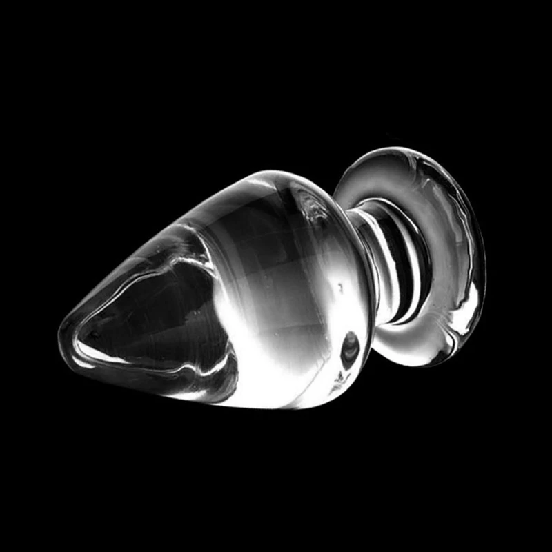 60mm Large Crystal Butt Plug Vagina Ball Big Pyrex Glass Anal Dildo Bead Adult Sex Toys for Women Men Gay Masturbator