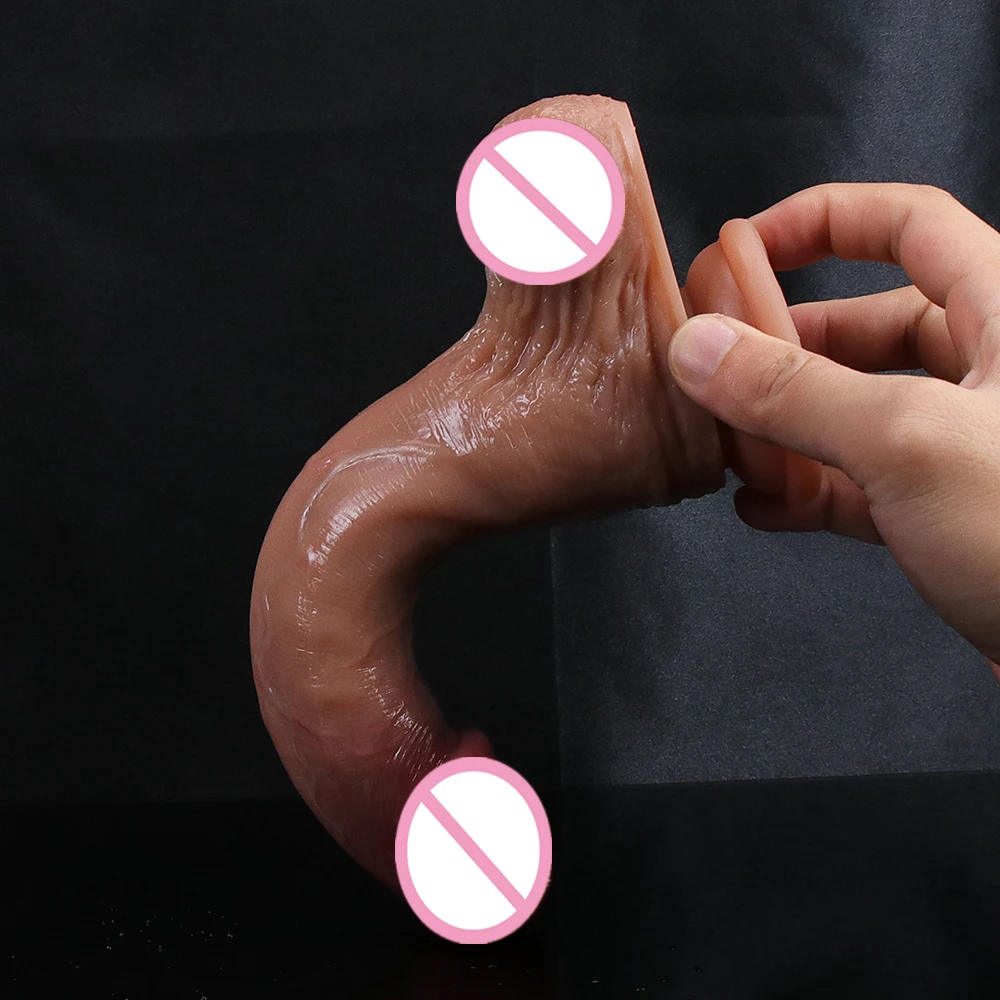 New Style Big Glans Realistic Dildo Soft Silicone Dick Male Artificial Penis Suction Cup Anal Sex Toys For Lesbian Masturbation New Style Big Glans Realistic Dildo Soft Silicone Dick Male Artificial Penis Suction Cup Anal Sex Toys For Lesbian Masturbation