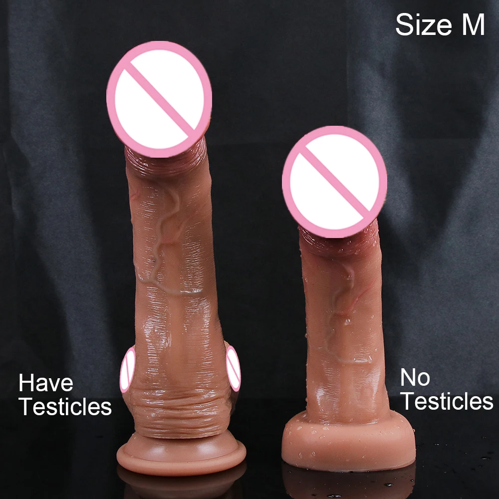 New Style Big Glans Realistic Dildo Soft Silicone Dick Male Artificial Penis Suction Cup Anal Sex Toys For Lesbian Masturbation New Style Big Glans Realistic Dildo Soft Silicone Dick Male Artificial Penis Suction Cup Anal Sex Toys For Lesbian Masturbation