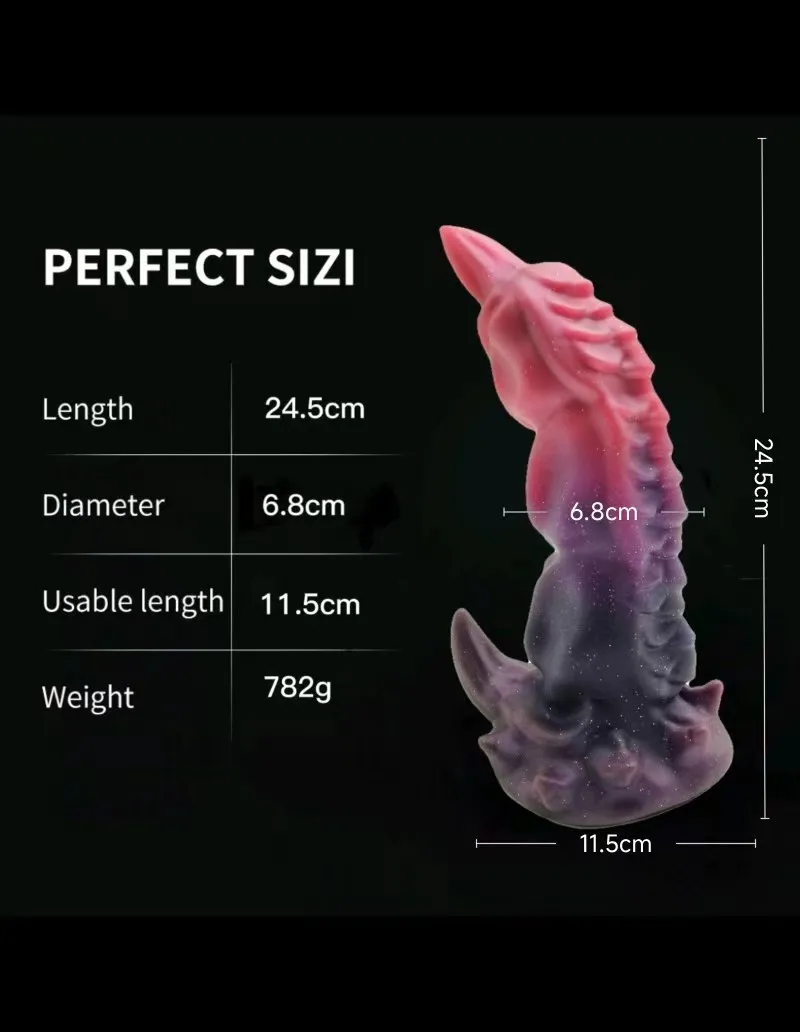 Realistic Silicone Animal Dildo Huge Penis Thick Dildo Big Butt Plug Vaginal G-spot Stimulator Monster Dildo Sex Toys For Women