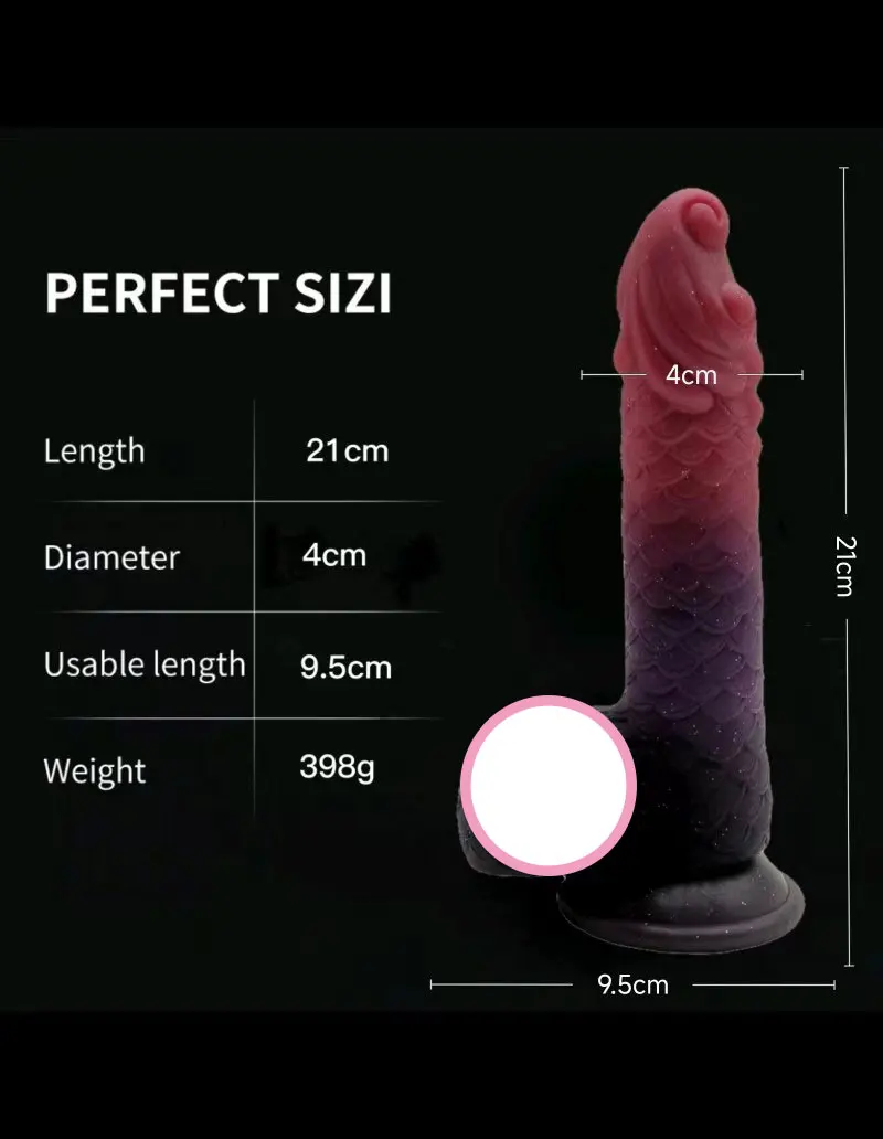 Realistic Silicone Animal Dildo Huge Penis Thick Dildo Big Butt Plug Vaginal G-spot Stimulator Monster Dildo Sex Toys For Women