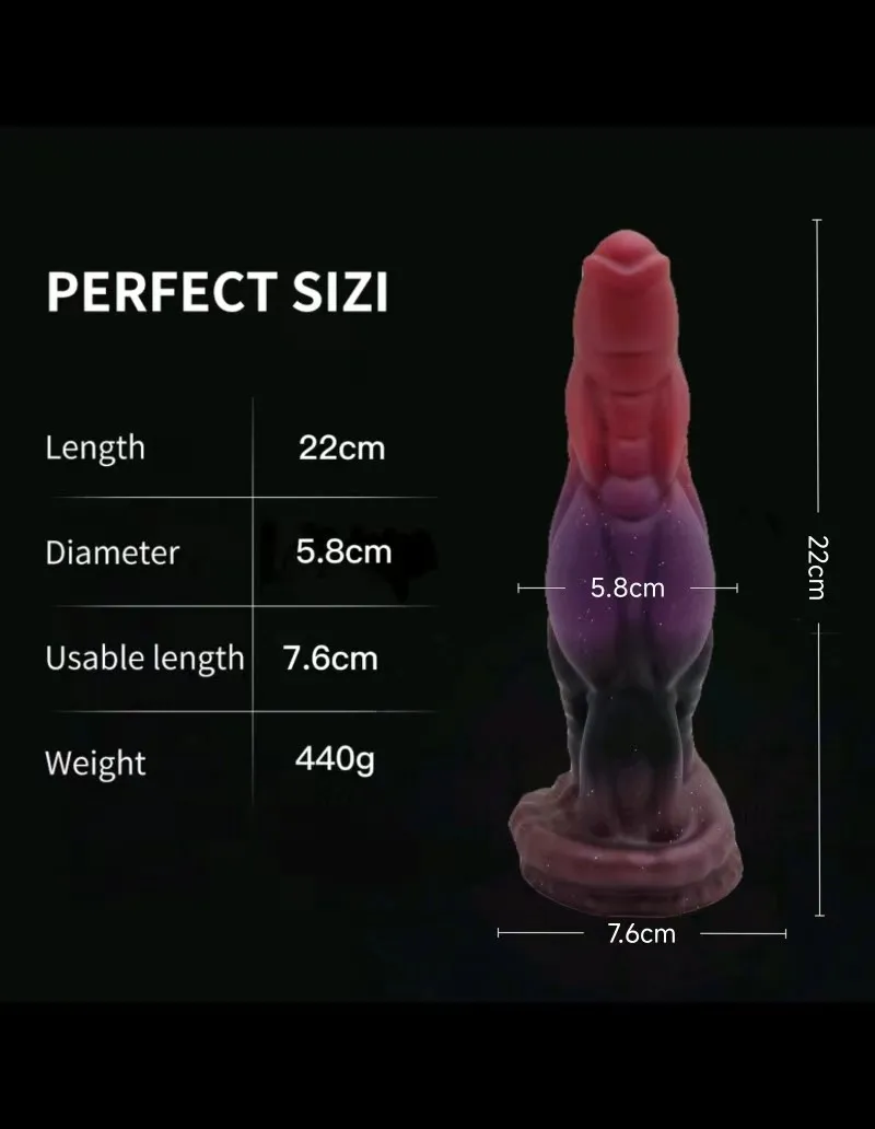 Realistic Silicone Animal Dildo Huge Penis Thick Dildo Big Butt Plug Vaginal G-spot Stimulator Monster Dildo Sex Toys For Women