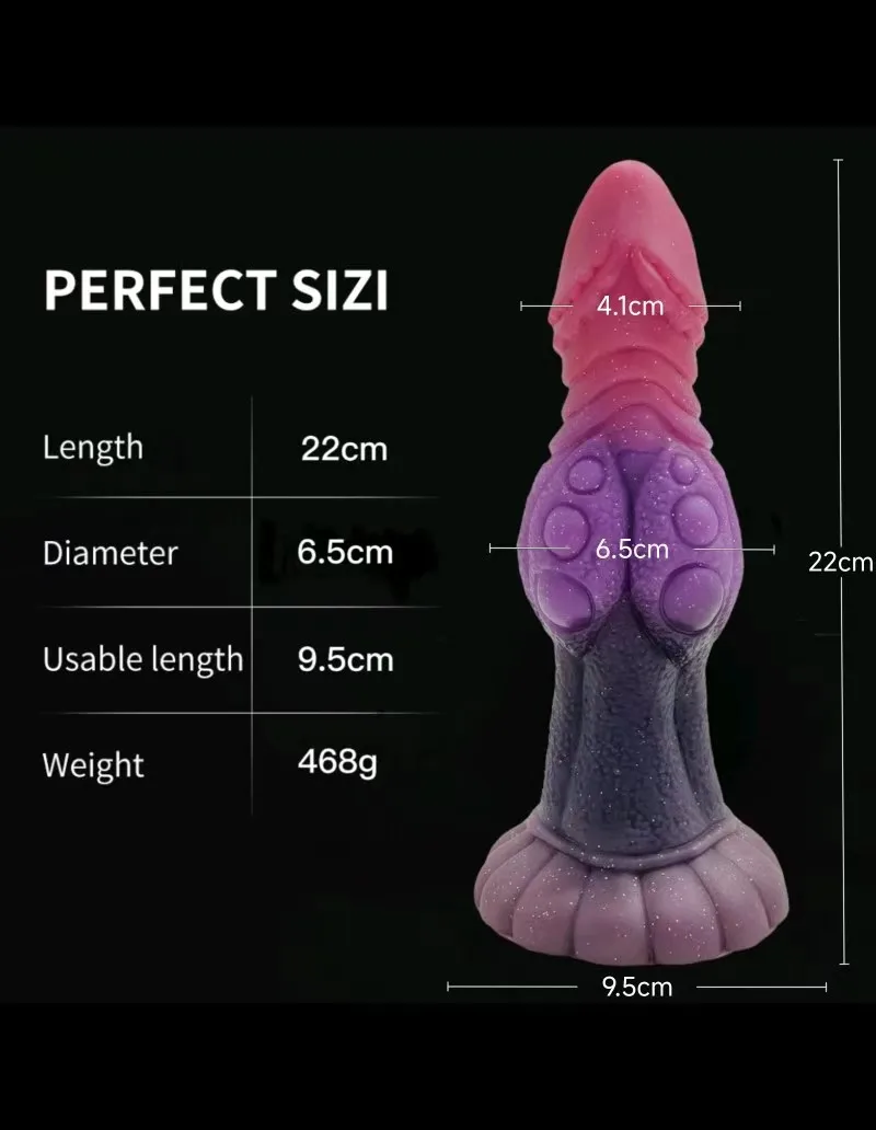Realistic Silicone Animal Dildo Huge Penis Thick Dildo Big Butt Plug Vaginal G-spot Stimulator Monster Dildo Sex Toys For Women