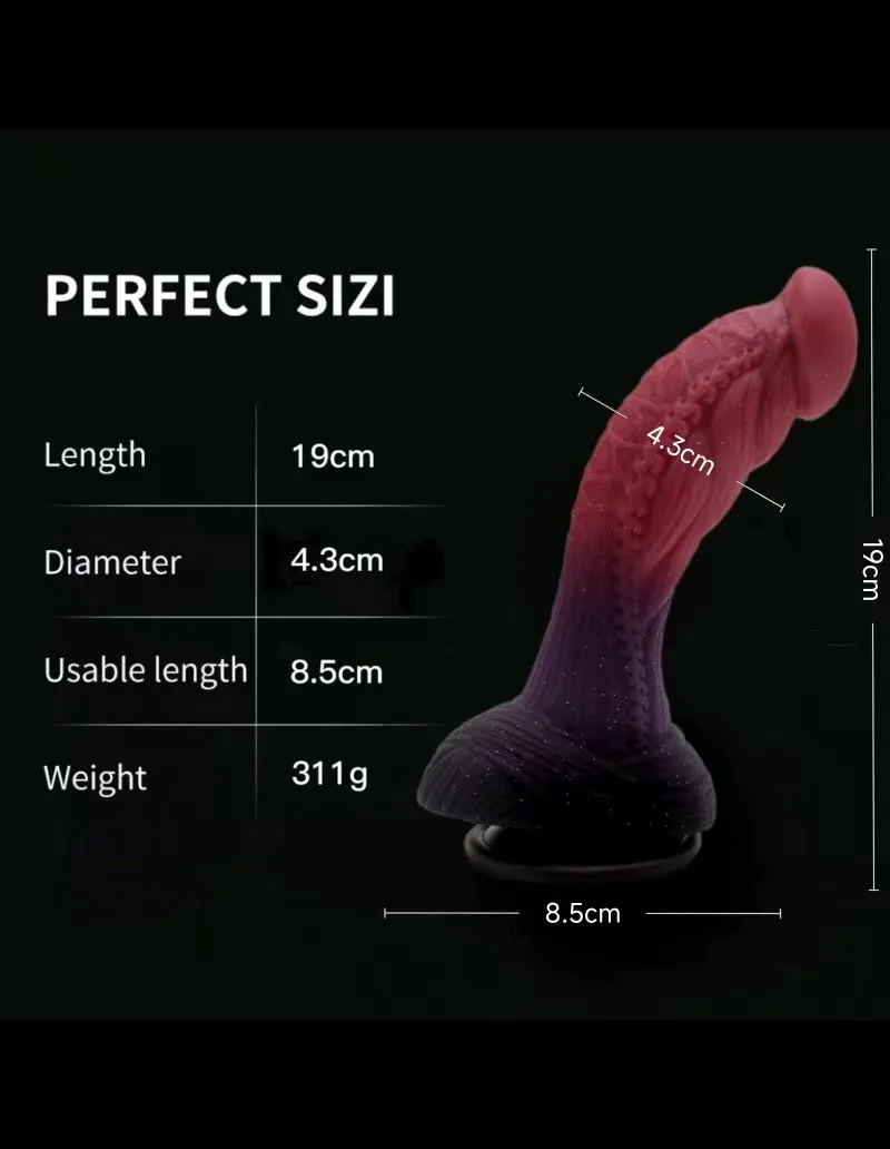 Realistic Silicone Animal Dildo Huge Penis Thick Dildo Big Butt Plug Vaginal G-spot Stimulator Monster Dildo Sex Toys For Women