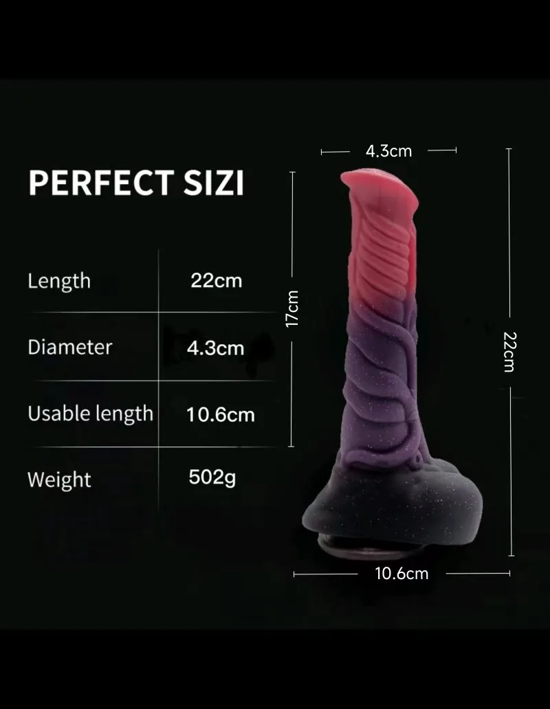 Realistic Silicone Animal Dildo Huge Penis Thick Dildo Big Butt Plug Vaginal G-spot Stimulator Monster Dildo Sex Toys For Women