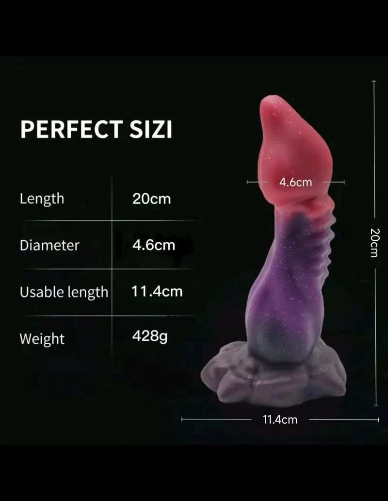 Realistic Silicone Animal Dildo Huge Penis Thick Dildo Big Butt Plug Vaginal G-spot Stimulator Monster Dildo Sex Toys For Women