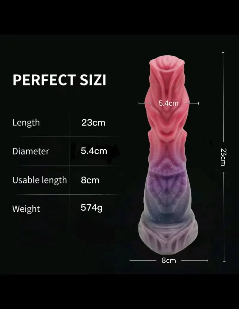 Realistic Silicone Animal Dildo Huge Penis Thick Dildo Big Butt Plug Vaginal G-spot Stimulator Monster Dildo Sex Toys For Women