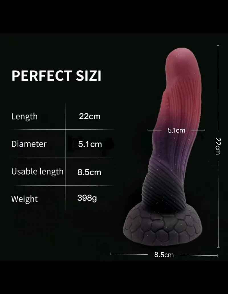 Realistic Silicone Animal Dildo Huge Penis Thick Dildo Big Butt Plug Vaginal G-spot Stimulator Monster Dildo Sex Toys For Women