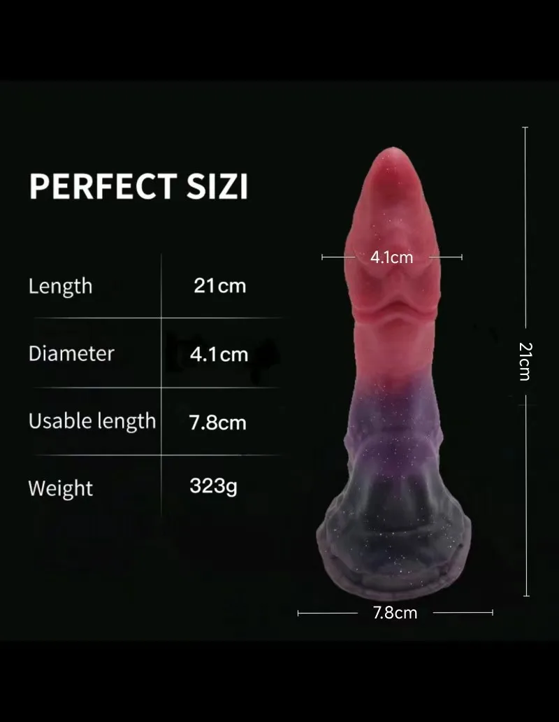 Realistic Silicone Animal Dildo Huge Penis Thick Dildo Big Butt Plug Vaginal G-spot Stimulator Monster Dildo Sex Toys For Women