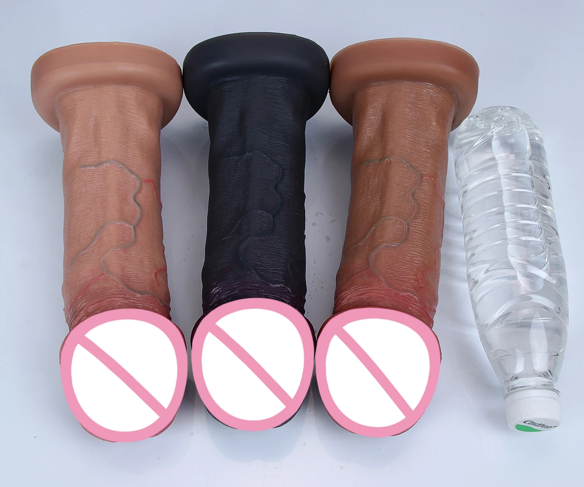 Huge Big Glans Thick Dildo Realistic Soft Small Cock Masturbators Double Layer Penis Women Anal Sex Toy Suction Cup Adults Dick Huge Big Glans Thick Dildo Realistic Soft Small Cock Masturbators Double Layer Penis Women Anal Sex Toy Suction Cup Adults Dick