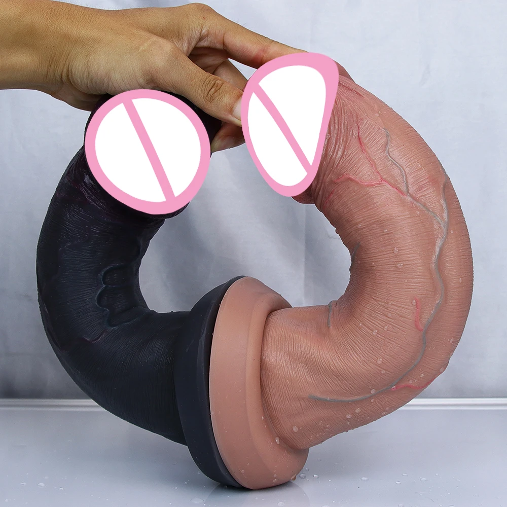 Huge Big Glans Thick Dildo Realistic Soft Small Cock Masturbators Double Layer Penis Women Anal Sex Toy Suction Cup Adults Dick Huge Big Glans Thick Dildo Realistic Soft Small Cock Masturbators Double Layer Penis Women Anal Sex Toy Suction Cup Adults Dick