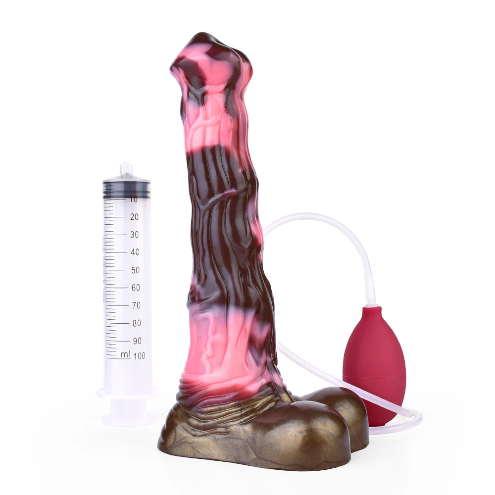 FAAK Fantasy Realistic Horse Knot Ejaculation Dildo Silicone Squirting Penis Large Anal Plug Sex Toys For Women Men Big Dong FAAK Fantasy Realistic Horse Knot Ejaculation Dildo Silicone Squirting Penis Large Anal Plug Sex Toys For Women Men Big Dong