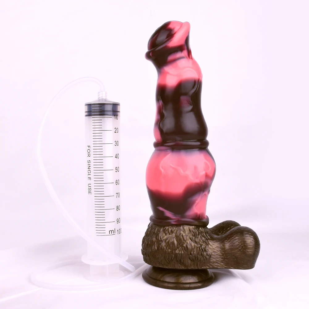 FAAK Fantasy Realistic Horse Knot Ejaculation Dildo Silicone Squirting Penis Large Anal Plug Sex Toys For Women Men Big Dong FAAK Fantasy Realistic Horse Knot Ejaculation Dildo Silicone Squirting Penis Large Anal Plug Sex Toys For Women Men Big Dong