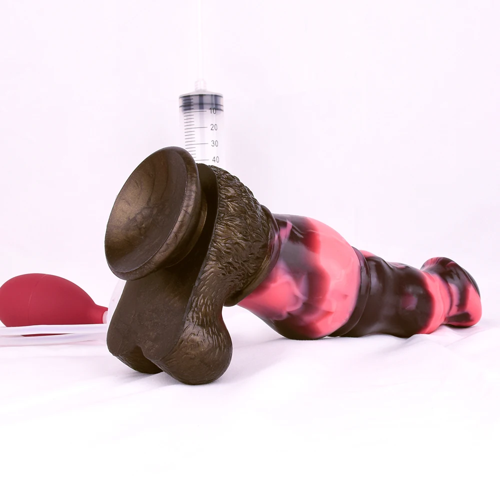 FAAK Fantasy Realistic Horse Knot Ejaculation Dildo Silicone Squirting Penis Large Anal Plug Sex Toys For Women Men Big Dong FAAK Fantasy Realistic Horse Knot Ejaculation Dildo Silicone Squirting Penis Large Anal Plug Sex Toys For Women Men Big Dong