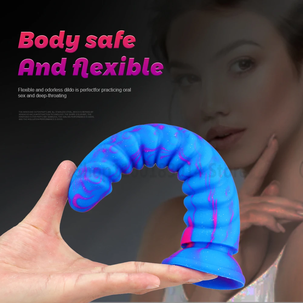 Soft Dragon Monster Dildo Penis For Women Lesbian Strapon Penis Big Dick Anal Plug Dildos Pants Sex Toys for Women Erotic Toys