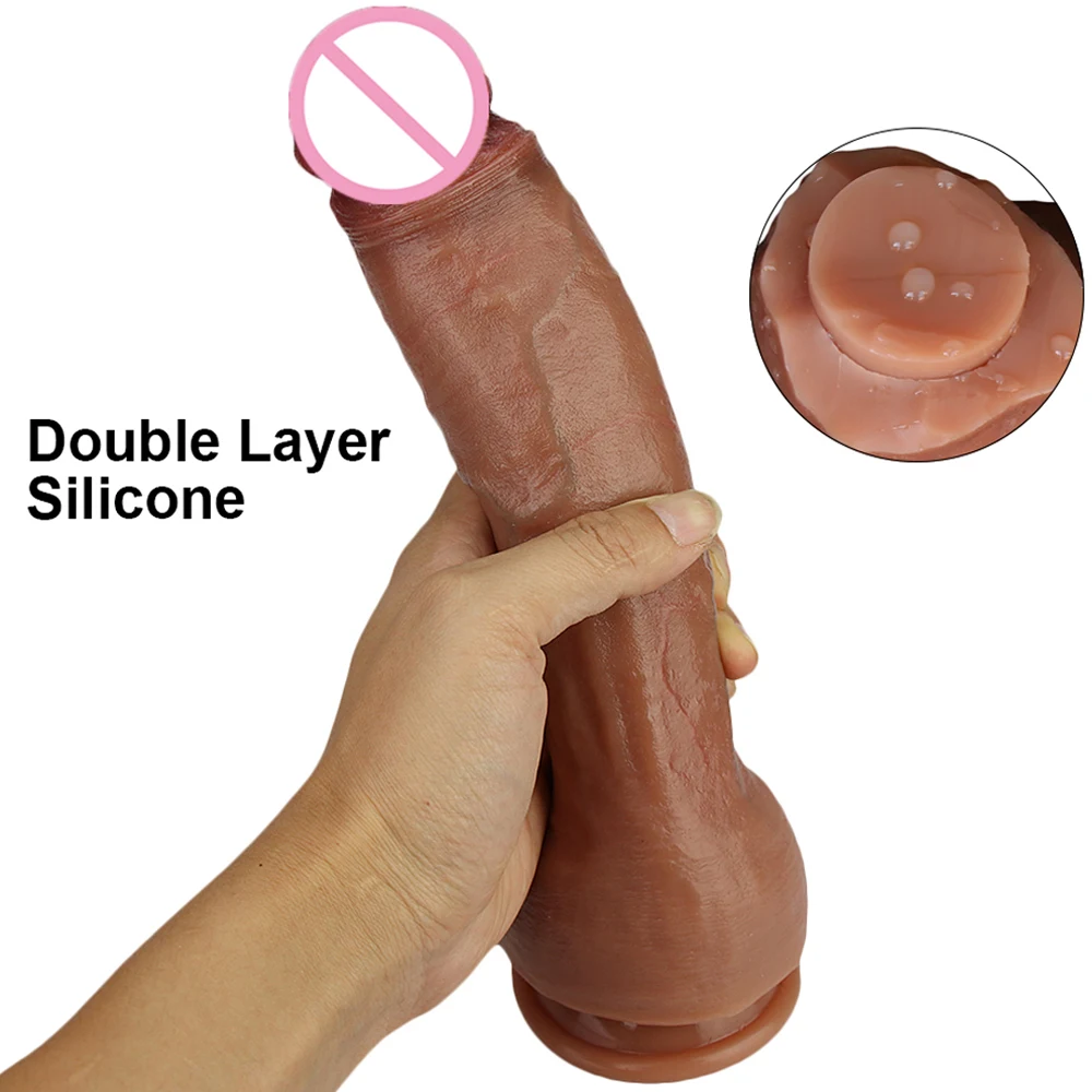 Skin Feeling Super Large Dildo Realistic Big Penis Soft Sexy Lesbian Strapon Suction Cup Vagina Orgasm Anal Sex Toys For Women Skin Feeling Super Large Dildo Realistic Big Penis Soft Sexy Lesbian Strapon Suction Cup Vagina Orgasm Anal Sex Toys For Women