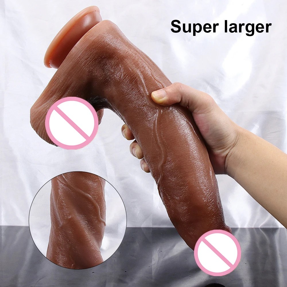 Skin Feeling Super Large Dildo Realistic Big Penis Soft Sexy Lesbian Strapon Suction Cup Vagina Orgasm Anal Sex Toys For Women Skin Feeling Super Large Dildo Realistic Big Penis Soft Sexy Lesbian Strapon Suction Cup Vagina Orgasm Anal Sex Toys For Women