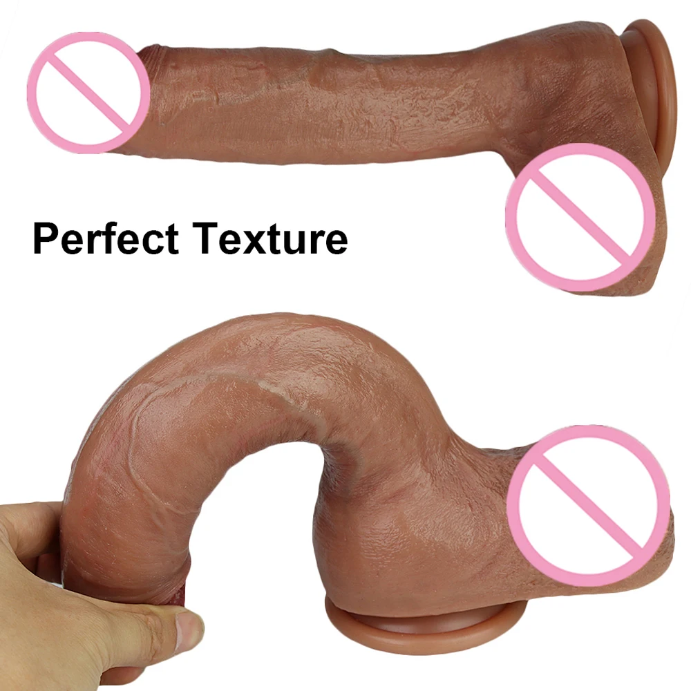 Skin Feeling Super Large Dildo Realistic Big Penis Soft Sexy Lesbian Strapon Suction Cup Vagina Orgasm Anal Sex Toys For Women Skin Feeling Super Large Dildo Realistic Big Penis Soft Sexy Lesbian Strapon Suction Cup Vagina Orgasm Anal Sex Toys For Women