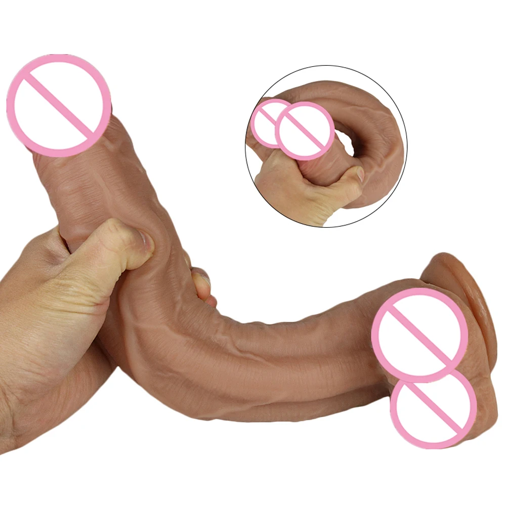 Skin Feeling Super Large Dildo Realistic Big Penis Soft Sexy Lesbian Strapon Suction Cup Vagina Orgasm Anal Sex Toys For Women Skin Feeling Super Large Dildo Realistic Big Penis Soft Sexy Lesbian Strapon Suction Cup Vagina Orgasm Anal Sex Toys For Women