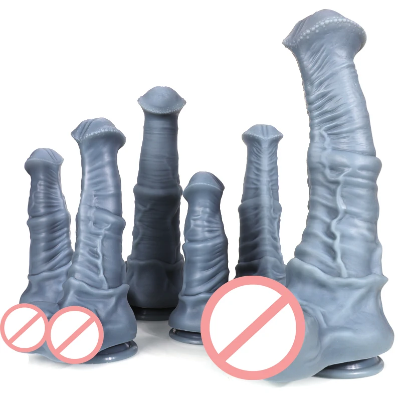 Super Strong Horse Big Dildo Liquid Silicone Material Realistic Animal Centaur Warrior False Penis Suction Cup Anal Plug Sex Toy