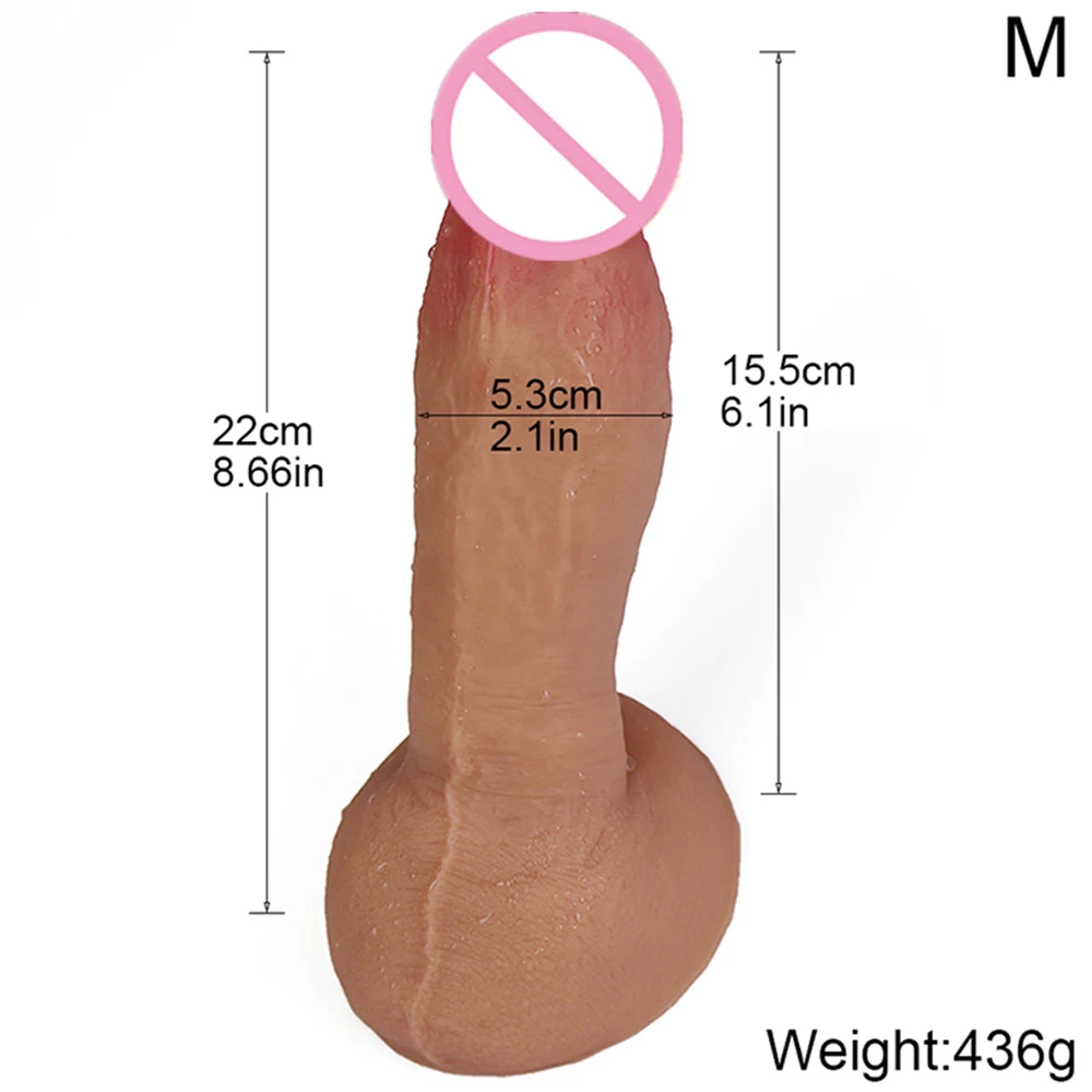Realistic Phallus Soft Dildo Female Strapon Silicone Big Penis With Strong Suction Cup Masturbators Anal Sex Toys For Adults XXX