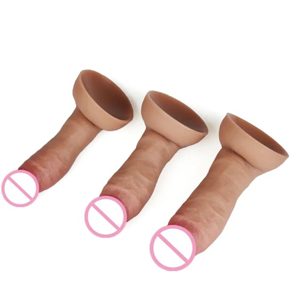 Realistic Phallus Soft Dildo Female Strapon Silicone Big Penis With Strong Suction Cup Masturbators Anal Sex Toys For Adults XXX