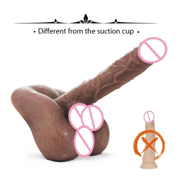 7in Realistic Big Dildo Huge Penis Soft Flexible Cock Female Masturbator Erotic Anal Sex Toys for Women Men Gay Adult Shop