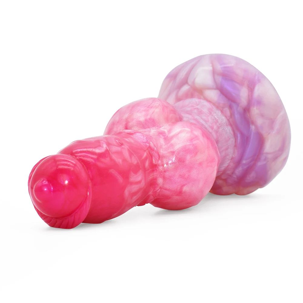FAAK Fantasy Dog Knot Dildo With Sucker Silicone Large Penis Anal Plug Sex Toys For Women Men Female Masturbator Big Dong