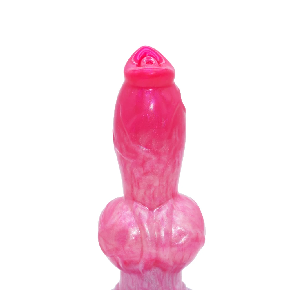 FAAK Fantasy Dog Knot Dildo With Sucker Silicone Large Penis Anal Plug Sex Toys For Women Men Female Masturbator Big Dong