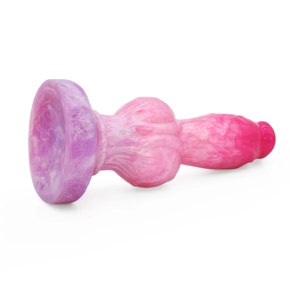 FAAK Fantasy Dog Knot Dildo With Sucker Silicone Large Penis Anal Plug Sex Toys For Women Men Female Masturbator Big Dong