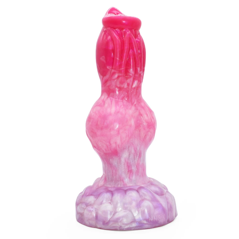 FAAK Fantasy Dog Knot Dildo With Sucker Silicone Large Penis Anal Plug Sex Toys For Women Men Female Masturbator Big Dong