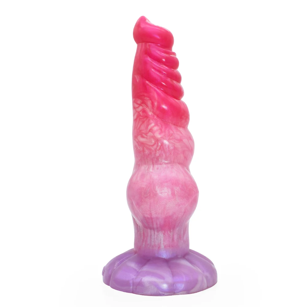 FAAK Fantasy Dog Knot Dildo With Sucker Silicone Large Penis Anal Plug Sex Toys For Women Men Female Masturbator Big Dong