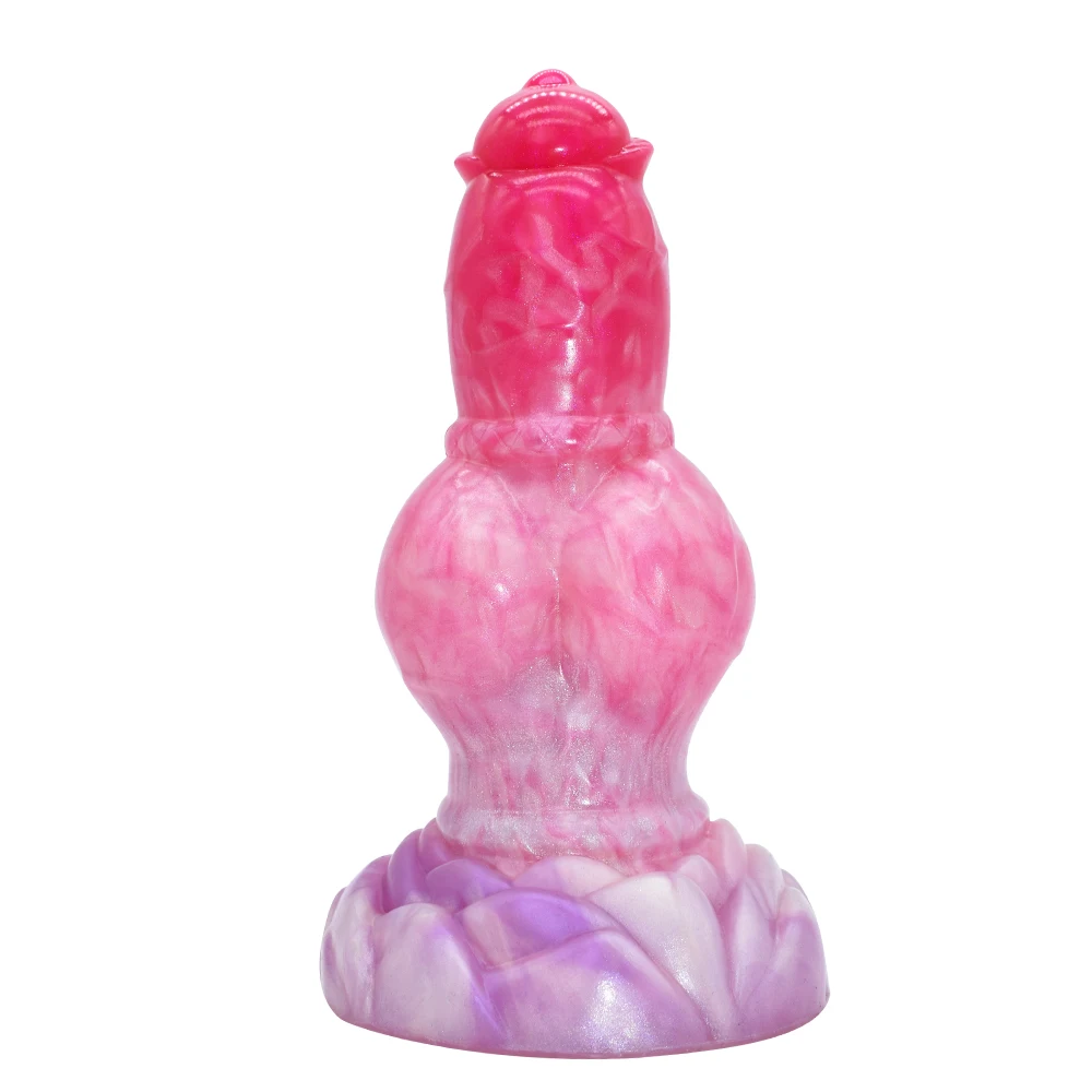 FAAK Fantasy Dog Knot Dildo With Sucker Silicone Large Penis Anal Plug Sex Toys For Women Men Female Masturbator Big Dong