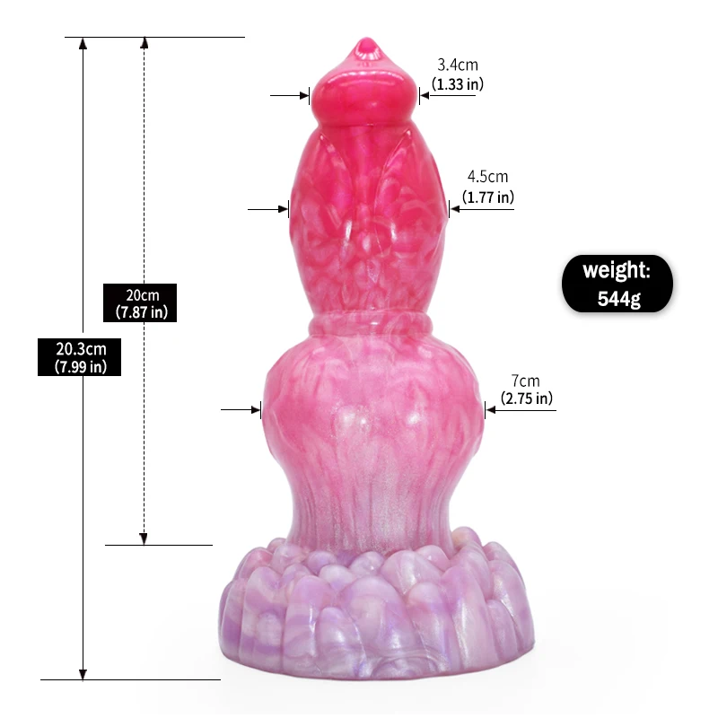 FAAK Fantasy Dog Knot Dildo With Sucker Silicone Large Penis Anal Plug Sex Toys For Women Men Female Masturbator Big Dong