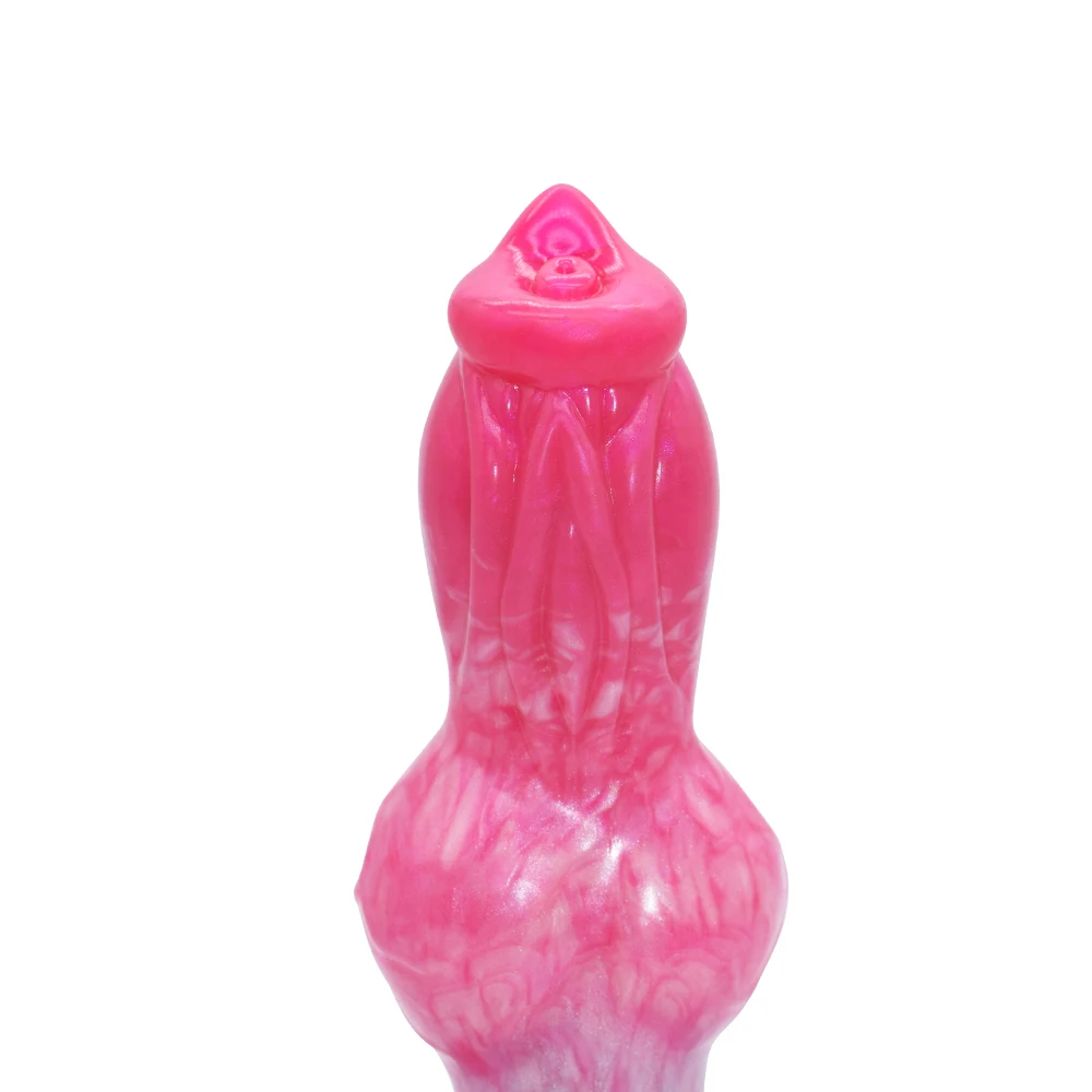 FAAK Fantasy Dog Knot Dildo With Sucker Silicone Large Penis Anal Plug Sex Toys For Women Men Female Masturbator Big Dong