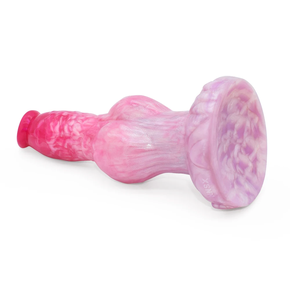 FAAK Fantasy Dog Knot Dildo With Sucker Silicone Large Penis Anal Plug Sex Toys For Women Men Female Masturbator Big Dong