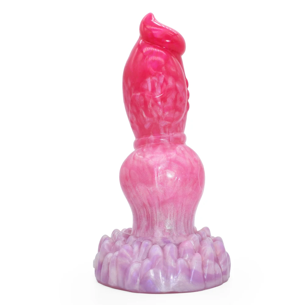 FAAK Fantasy Dog Knot Dildo With Sucker Silicone Large Penis Anal Plug Sex Toys For Women Men Female Masturbator Big Dong