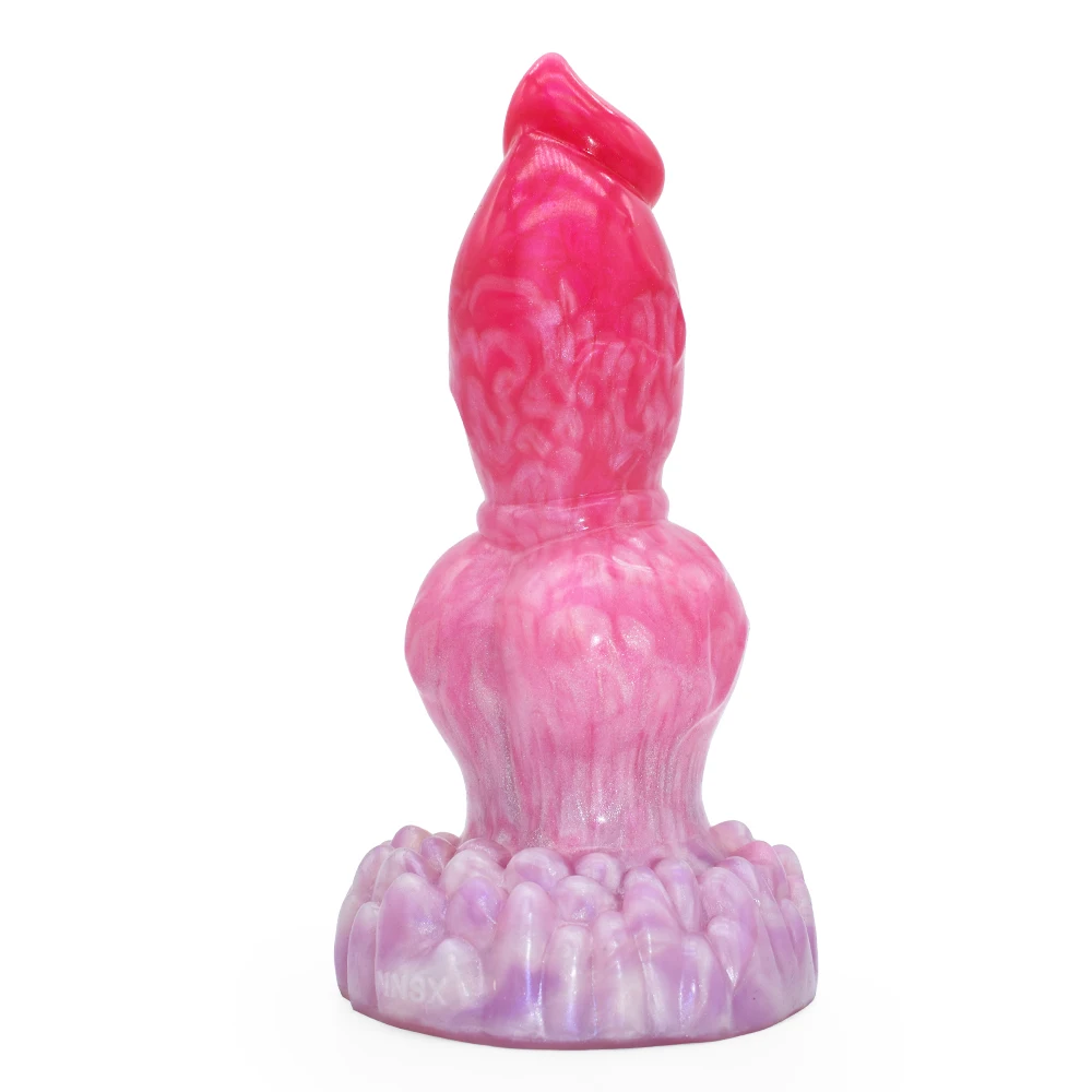 FAAK Fantasy Dog Knot Dildo With Sucker Silicone Large Penis Anal Plug Sex Toys For Women Men Female Masturbator Big Dong