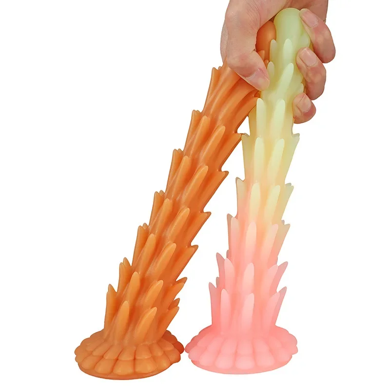 New Large Spike Anal Plug Super Soft Silicone Dildo Anal Plug Anal Beads Prostate Massager Big Butt Plug Sex Toys For Men Women