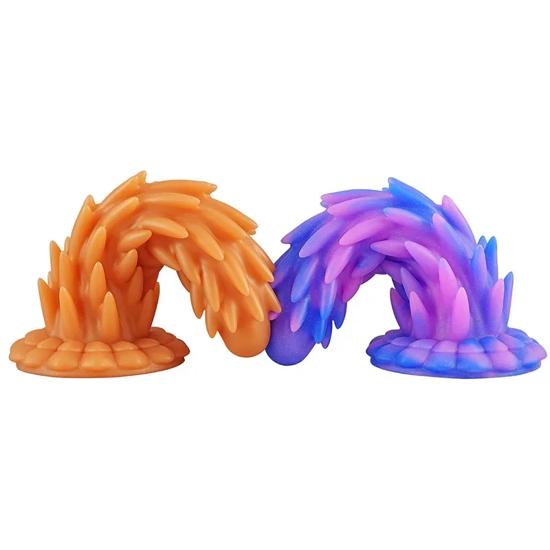 New Large Spike Anal Plug Super Soft Silicone Dildo Anal Plug Anal Beads Prostate Massager Big Butt Plug Sex Toys For Men Women