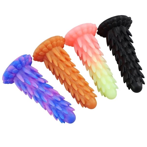 New Large Spike Anal Plug Super Soft Silicone Dildo Anal Plug Anal Beads Prostate Massager Big Butt Plug Sex Toys For Men Women