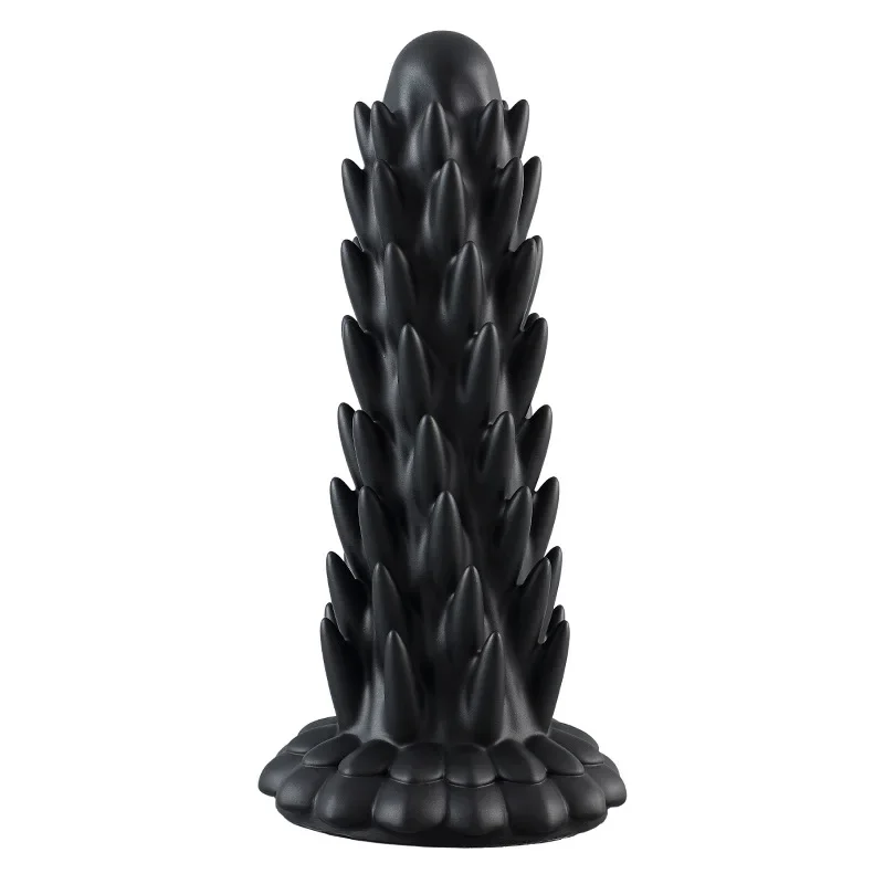 New Large Spike Anal Plug Super Soft Silicone Dildo Anal Plug Anal Beads Prostate Massager Big Butt Plug Sex Toys For Men Women