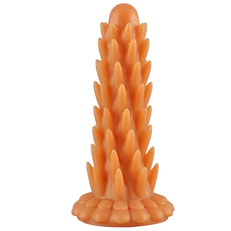 New Large Spike Anal Plug Super Soft Silicone Dildo Anal Plug Anal Beads Prostate Massager Big Butt Plug Sex Toys For Men Women