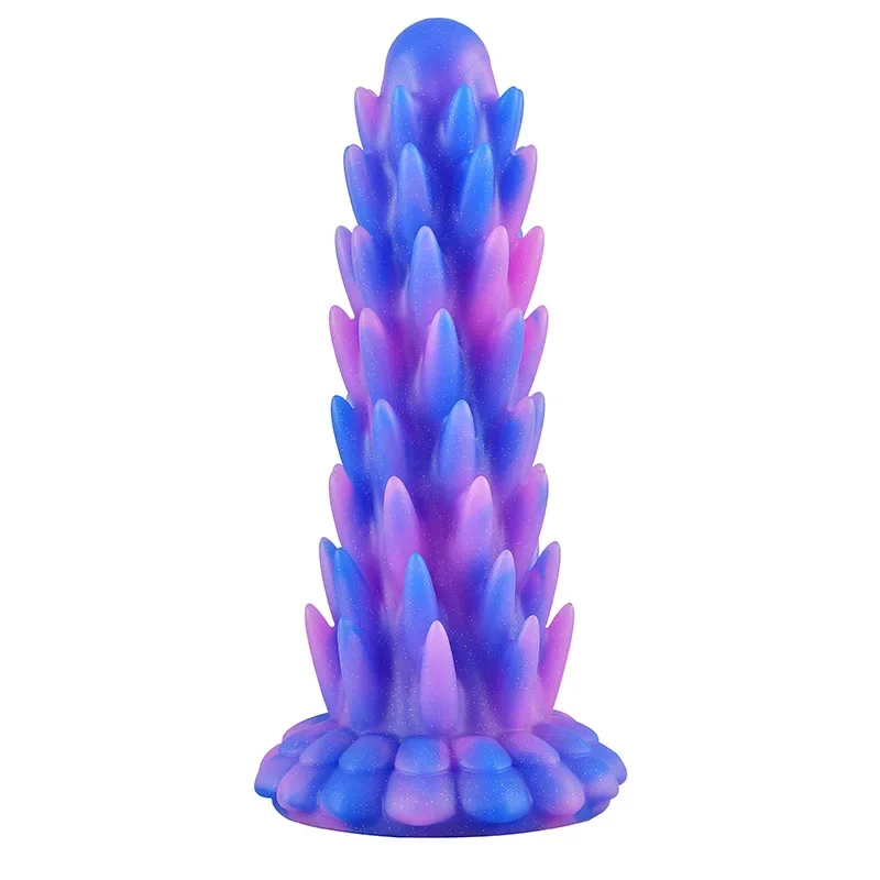 New Large Spike Anal Plug Super Soft Silicone Dildo Anal Plug Anal Beads Prostate Massager Big Butt Plug Sex Toys For Men Women