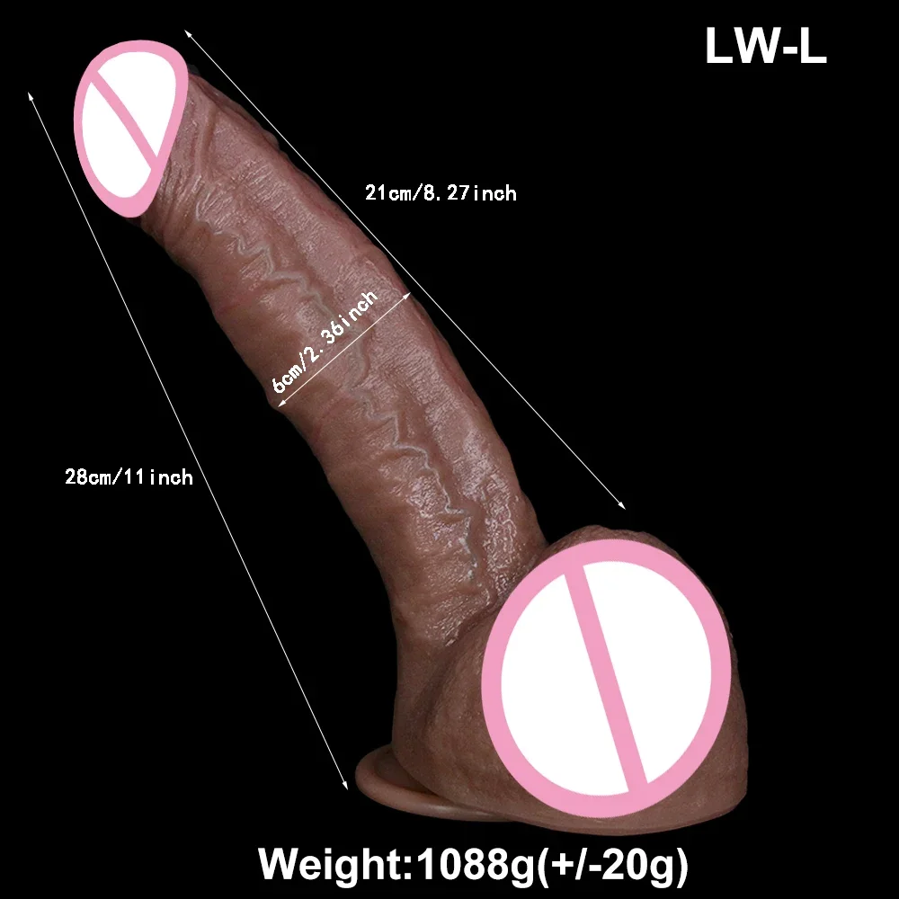 Advanced Copy Cock Realistic Soft Huge Dildo Double Silicone Big Flesh Masturbators Penis Woman Anal Sex Toy Suction Cup Dick