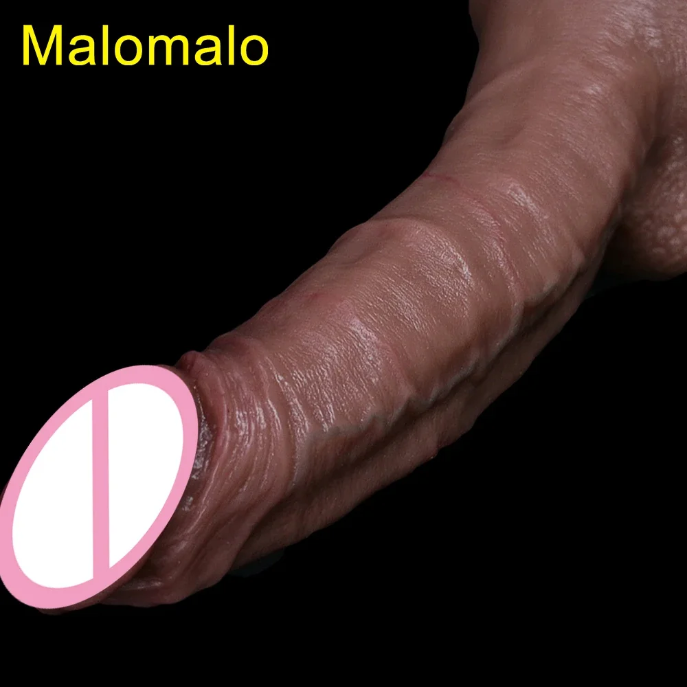 Advanced Copy Cock Realistic Soft Huge Dildo Double Silicone Big Flesh Masturbators Penis Woman Anal Sex Toy Suction Cup Dick