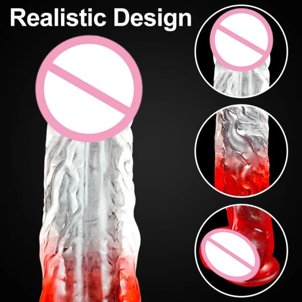 Realistic Dildo With Suction Cup Huge Jelly Fake Dick Big Penis Dildos Sex Toys for Woman Men Anal Butt Plug Adult Erotic