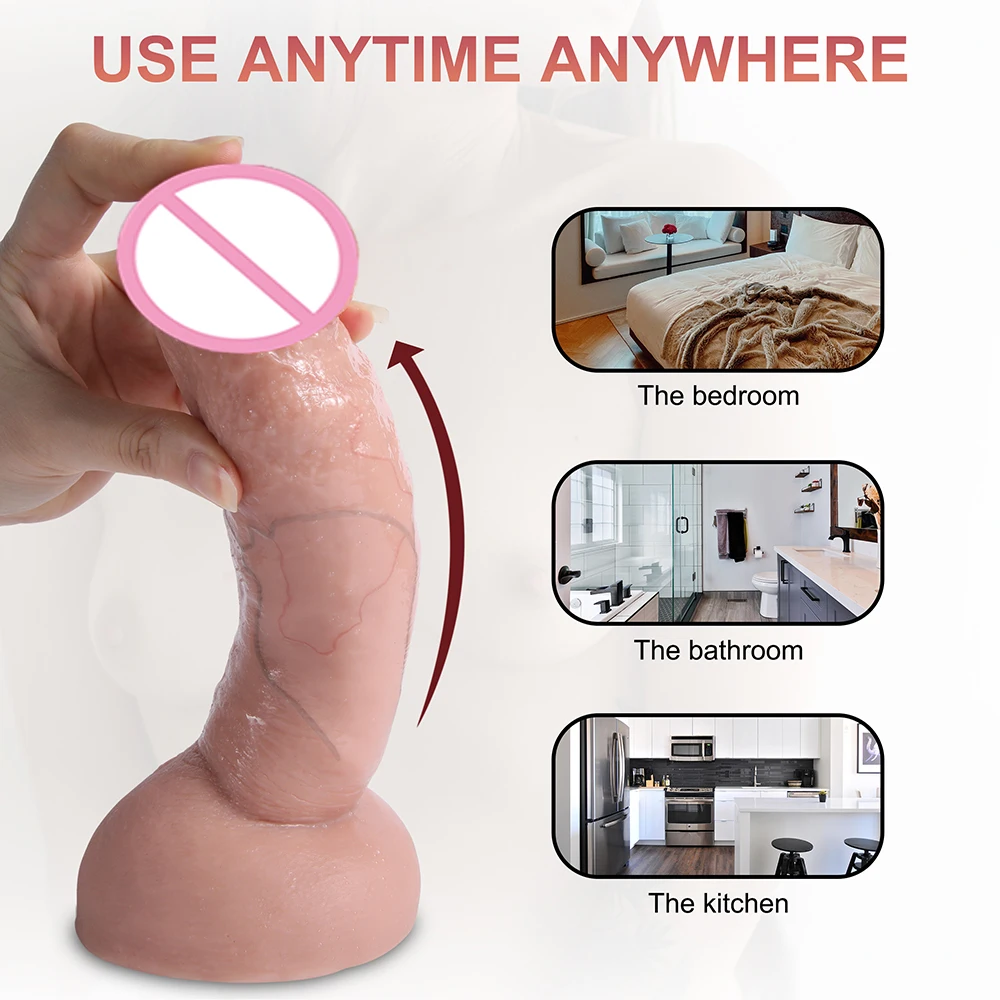 High Imitation Dick Soft Dildo Quality Realistic Huge Horse Cock No Vibrator Big Penis Sucker Anal Sex Toys For Couples Lesbian High Imitation Dick Soft Dildo Quality Realistic Huge Horse Cock No Vibrator Big Penis Sucker Anal Sex Toys For Couples Lesbian